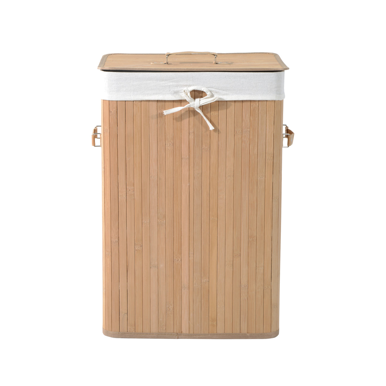 Bamboe wasmand 72 L – wassorteerder 40x30x60 cm voor georganiseerde wasruimte