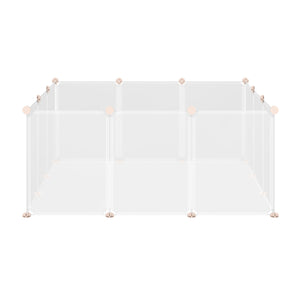 Konijnenren voor huisdieren – 105x105x45 cm, ruime en veilige speelruimte voor je konijn met functioneel ontwerp