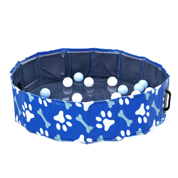 Opvouwbaar hondenzwembad Ø120x30 cm – perfect voor het afkoelen van je hond in de zomer
