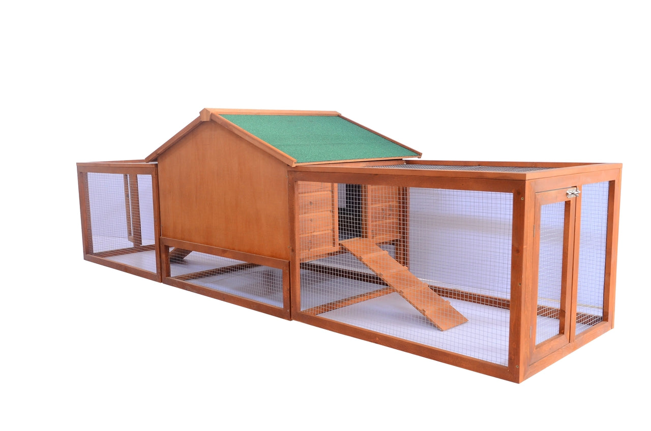 Konijnenhok en ren 309x79x86 cm – ruime en veilige leefruimte voor je konijn