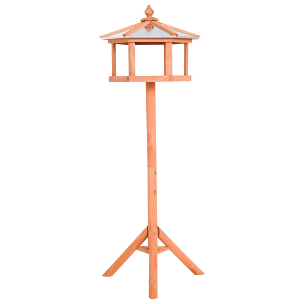 Staand vogelhuis voederhuisje 40x110 cm – houten voederstation voor je tuin