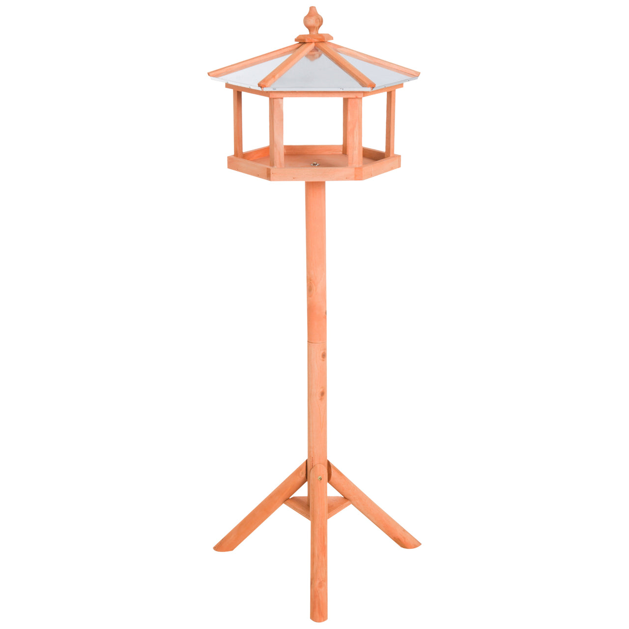 Staand vogelhuis voederhuisje 40x110 cm – houten voederstation voor je tuin