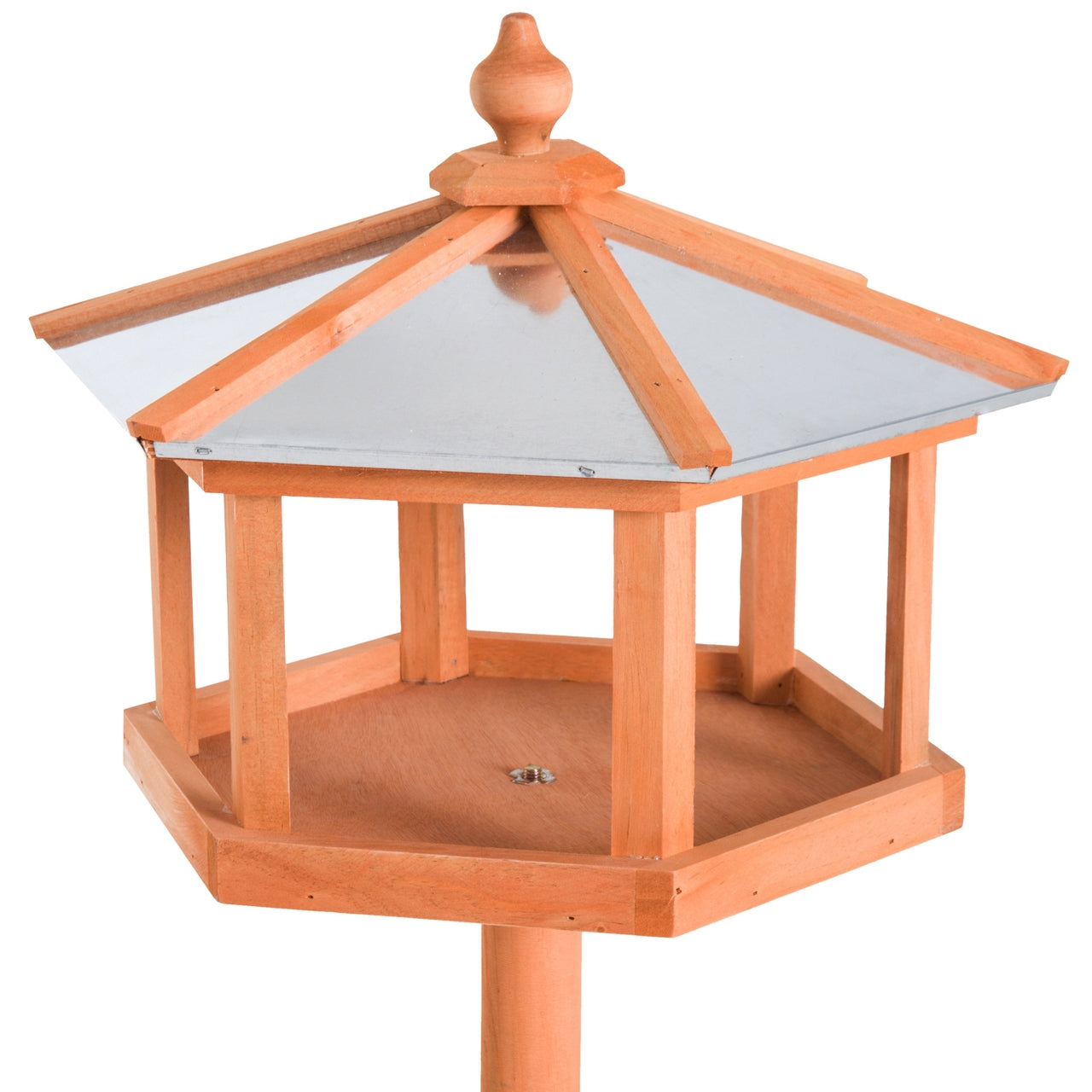 Staand vogelhuis voederhuisje 40x110 cm – houten voederstation voor je tuin