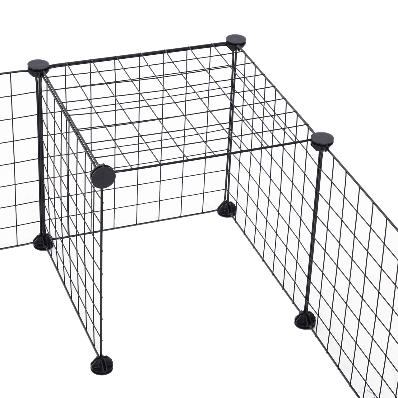 Konijnenren zwart 106x73x36 cm – Ruim en veilig verblijf voor konijnen, cavia’s en hamsters