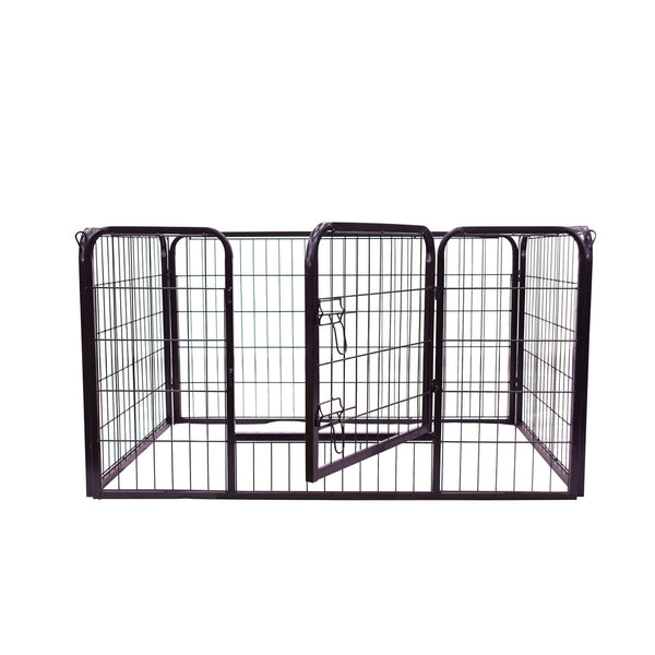 Hondenren puppyren hondenkennel staal 125x80x70 cm – Veilig en stevig verblijf voor je hond