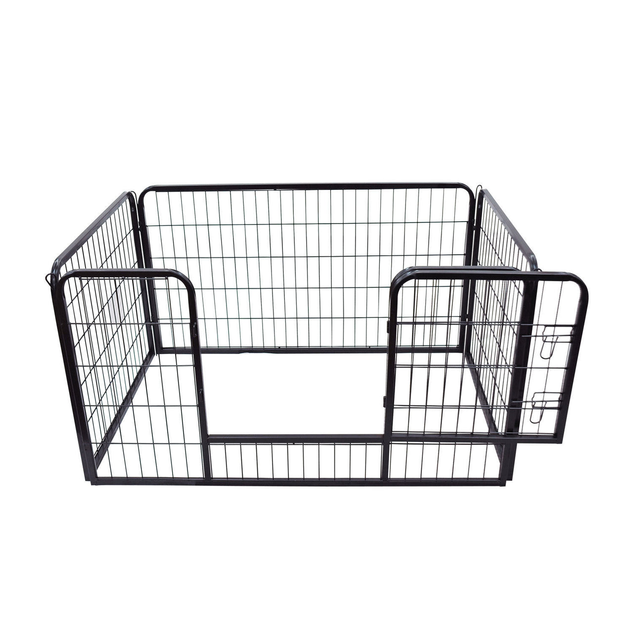 Hondenren puppyren hondenkennel staal 125x80x70 cm – Veilig en stevig verblijf voor je hond