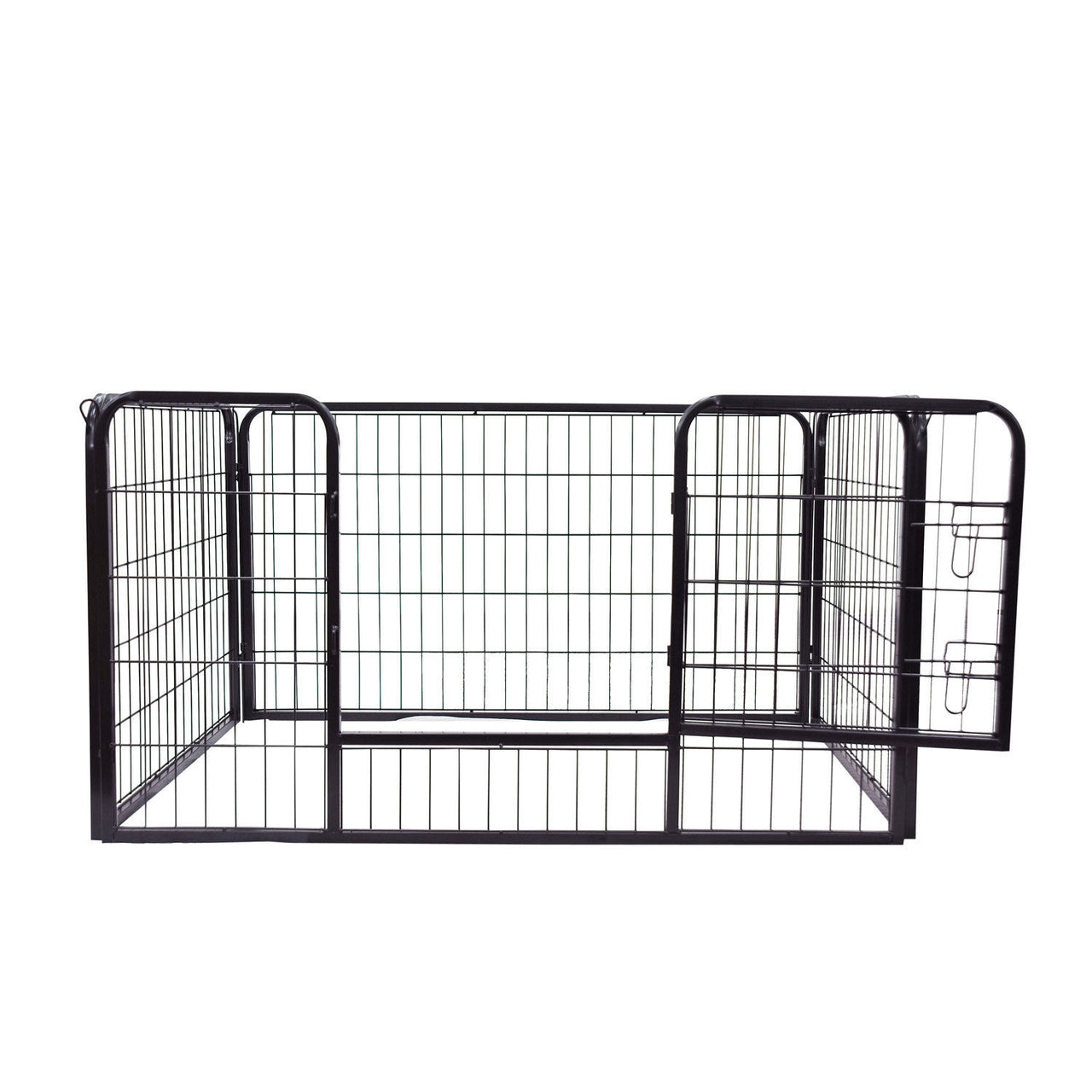 Hondenren puppyren hondenkennel staal 125x80x70 cm – Veilig en stevig verblijf voor je hond