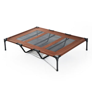 Groot hondenligbed bruin XXL 122x92x23 cm – Comfort voor grote honden | Zenzee stevig en ademend ligbed voor grote honden