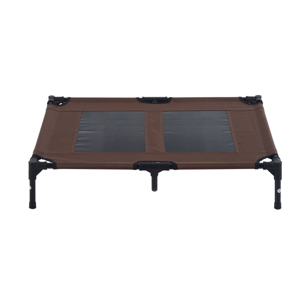 Stevig honden ligbed zwart bruin XL 92x76x18 cm – Comfort voor grote hondenrassen