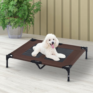 Stevig honden ligbed zwart bruin XL 92x76x18 cm – Comfort voor grote hondenrassen | Zenzee met ademend doek en stevig frame