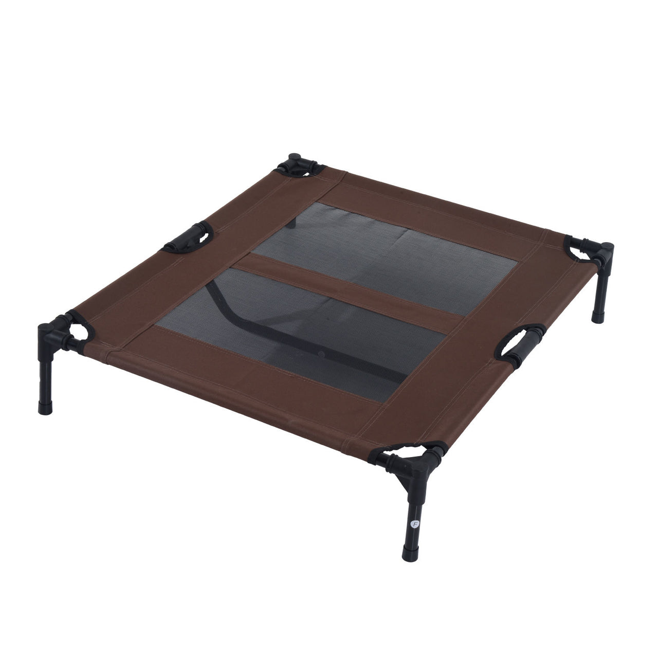 Stevig honden ligbed zwart bruin XL 92x76x18 cm – Comfort voor grote hondenrassen