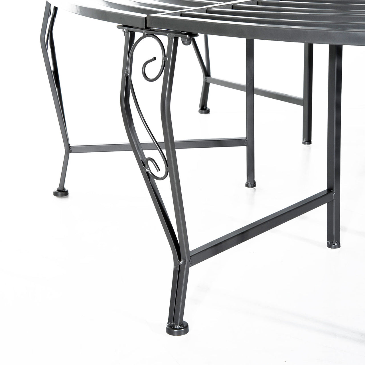 Tuinbank boombank rond 360° Ø160 cm – stevig metaal