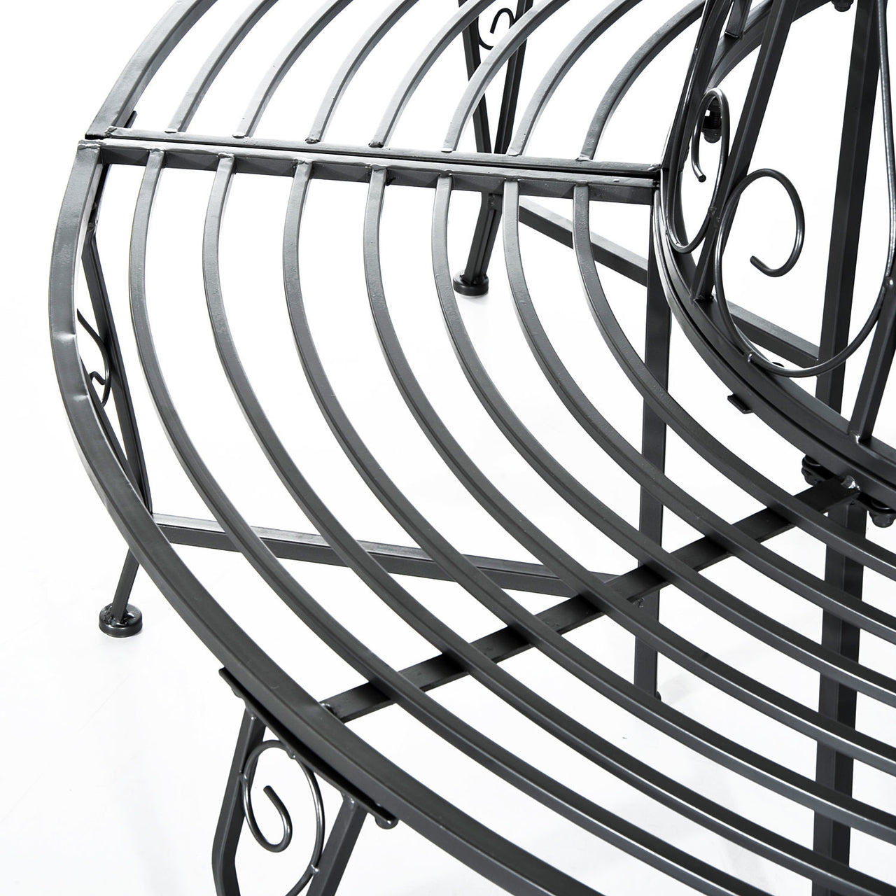 Tuinbank boombank rond 360° Ø160 cm – stevig metaal