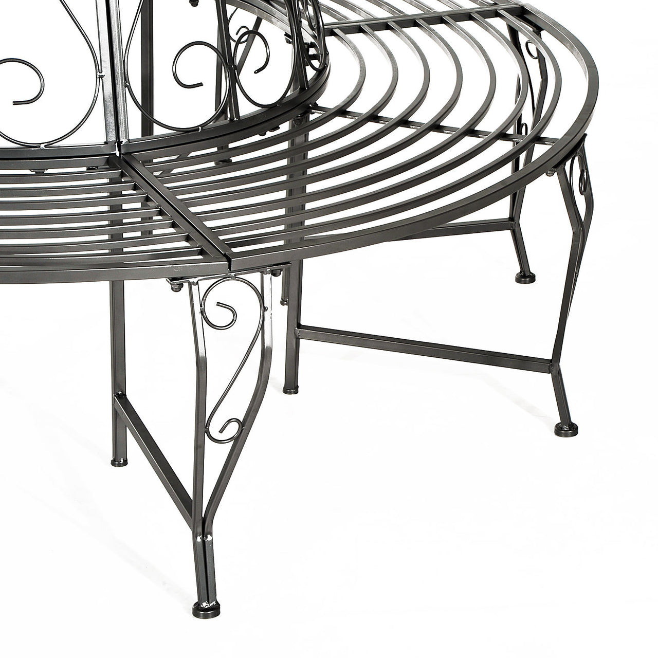 Tuinbank boombank rond 360° Ø160 cm – stevig metaal