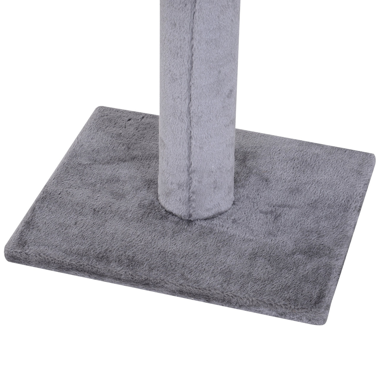 Verstelbare krabpaal grijs 230–260 cm – Compact model met plafondspanner en speelplezier
