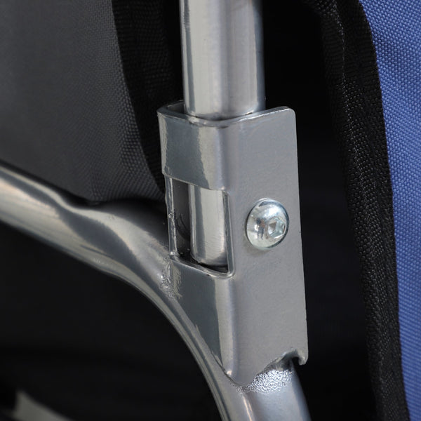 Hondenfietskar grijs blauw 130x73x94 cm – Fietskar met zichtvensters en veilige constructie