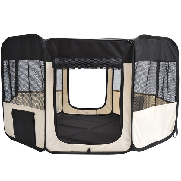 Veilige hondenren Ø120 x H58 cm – Puppyren voor binnen en buiten gebruik