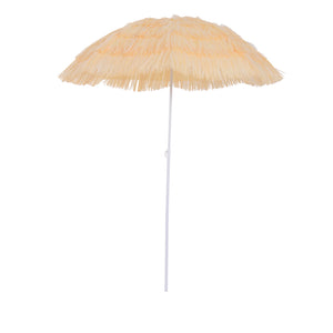 Tropische strandparasol Hawaii – knikbaar, ø160 cm, UV-bescherming met waterafstotende polyester en stevig metalen frame