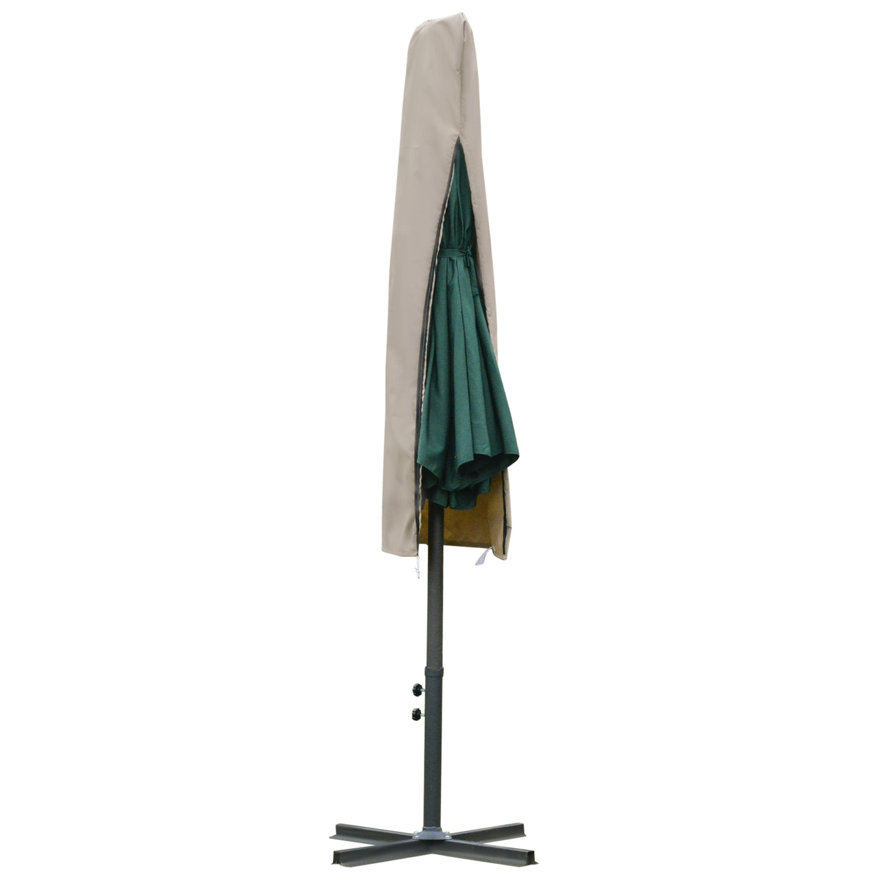 Weerbestendige parasolhoes ø57x160 cm – geschikt voor zweef- en staande parasols