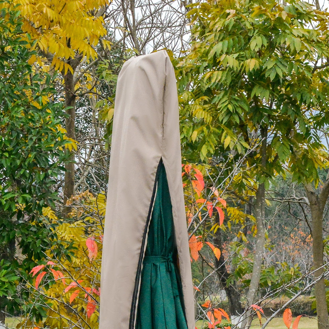 Weerbestendige parasolhoes ø57x160 cm – geschikt voor zweef- en staande parasols
