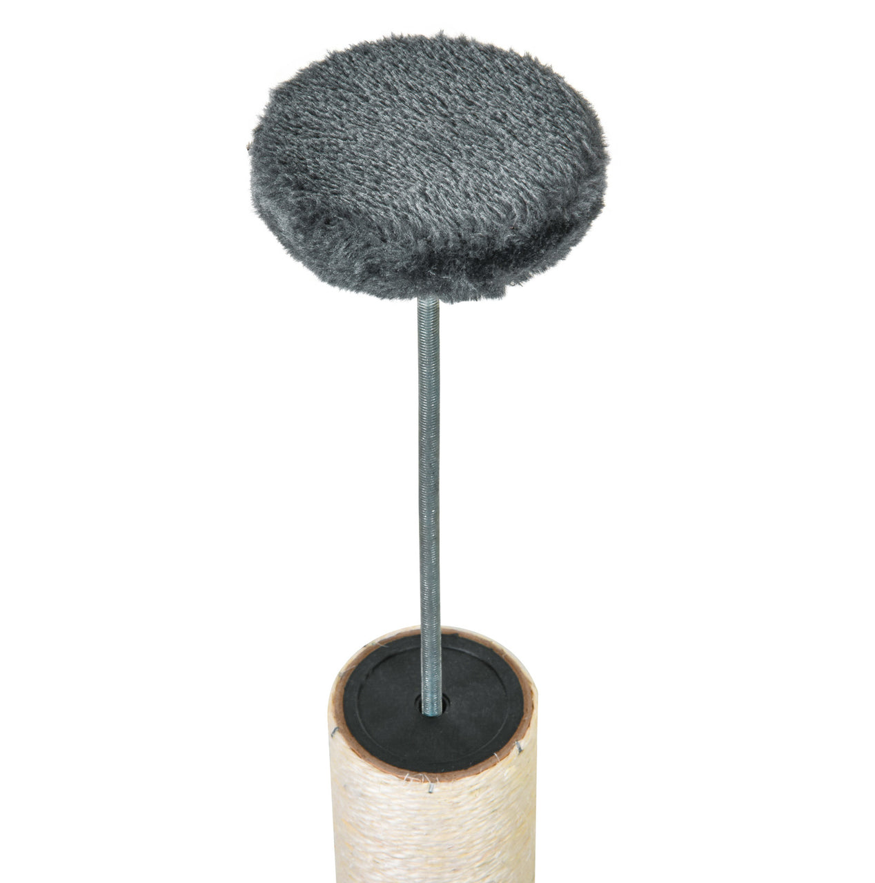 Verstelbare krabpaal met sisal, grijs – 55x45x245 cm voor uren speelplezier