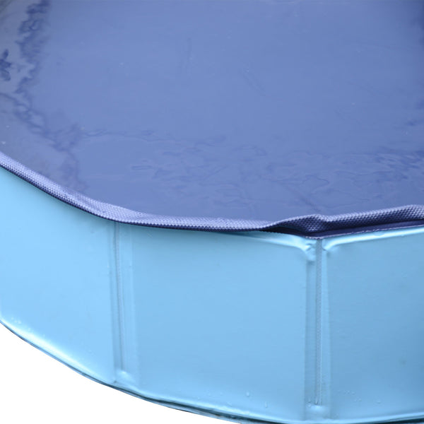 Opvouwbaar blauw hondenzwembad – Ø 80 x 20 cm, ideaal voor warme dagen