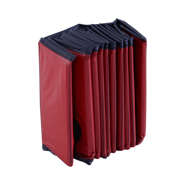 Opvouwbaar hondenzwembad honden speelgoed Ø100 x 30 cm rood