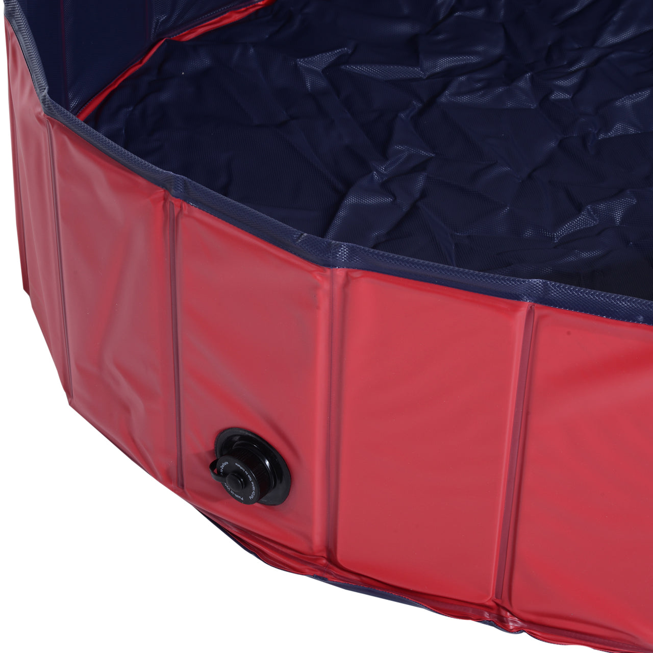 Opvouwbaar hondenzwembad honden speelgoed Ø100 x 30 cm rood