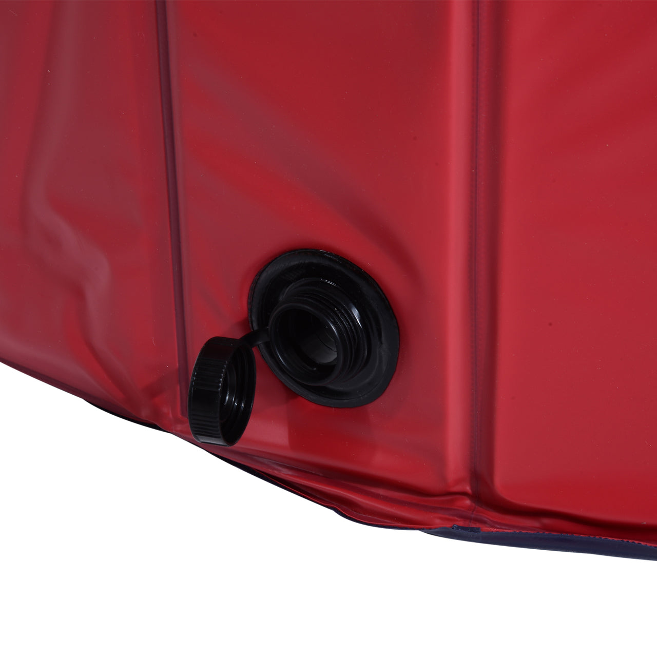 Opvouwbaar hondenzwembad honden speelgoed Ø100 x 30 cm rood