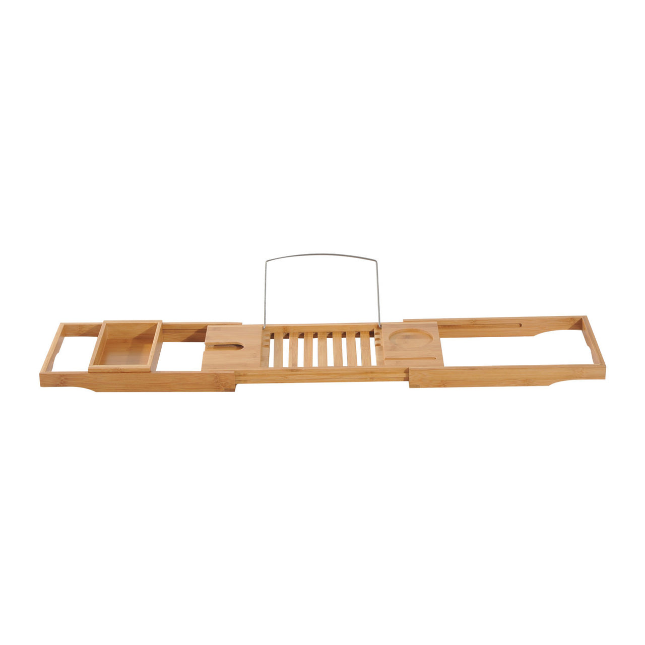 Verstelbare Bamboe Badplank met Houder – 75–109 cm