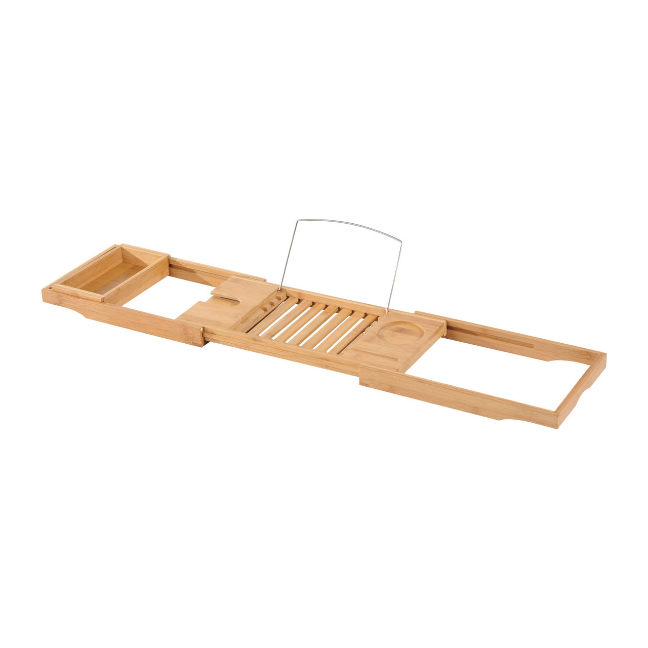 Verstelbare Bamboe Badplank met Houder – 75–109 cm