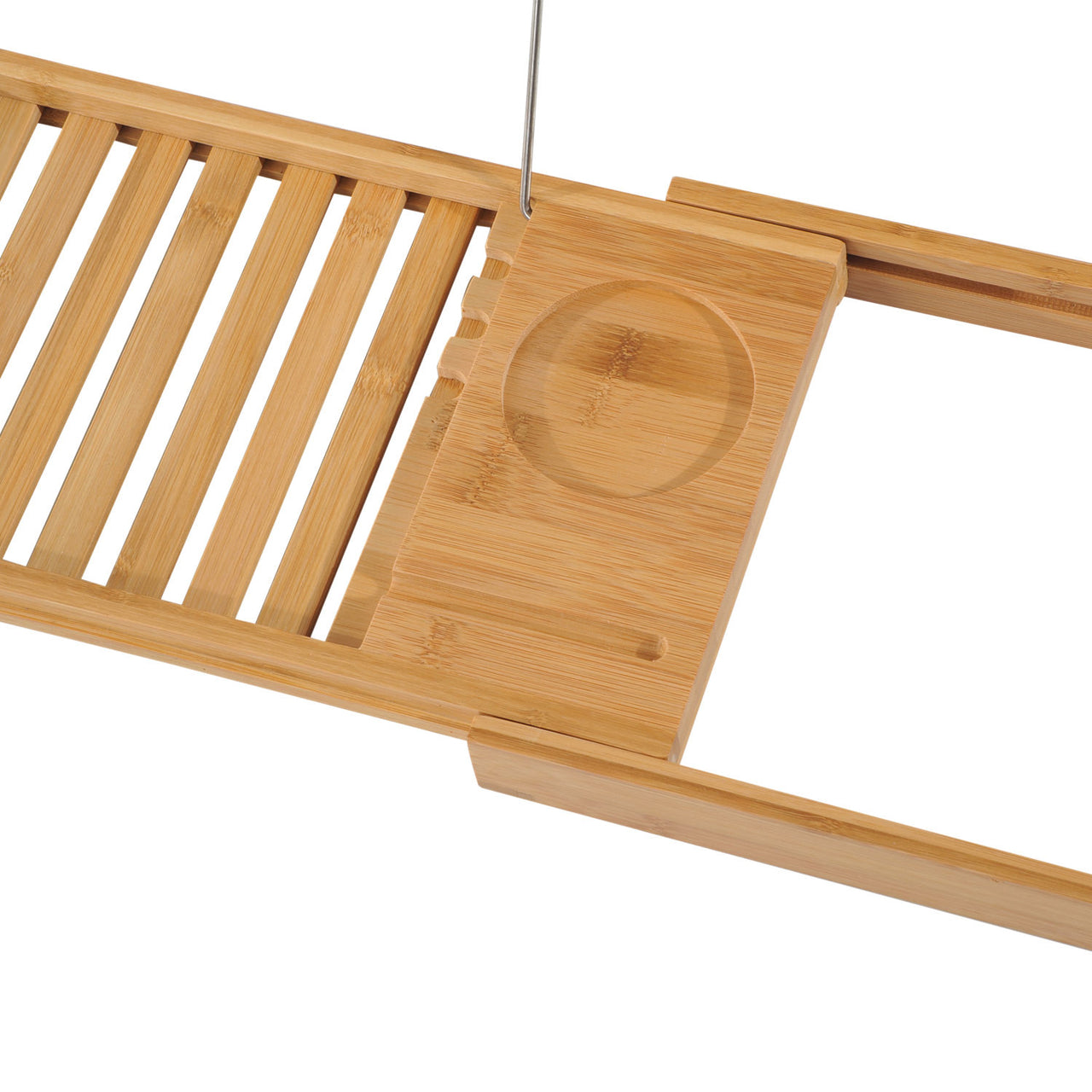 Verstelbare Bamboe Badplank met Houder – 75–109 cm