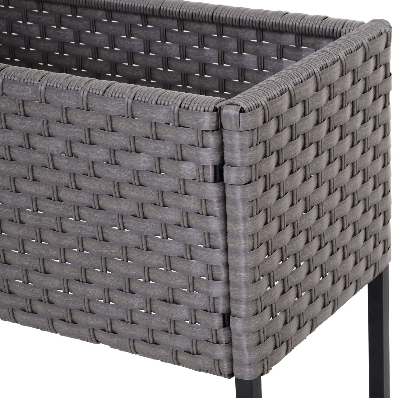 Verhoogde plantentafel en plantenbak – grijs, 70x30x72 cm voor gemakkelijk tuinieren