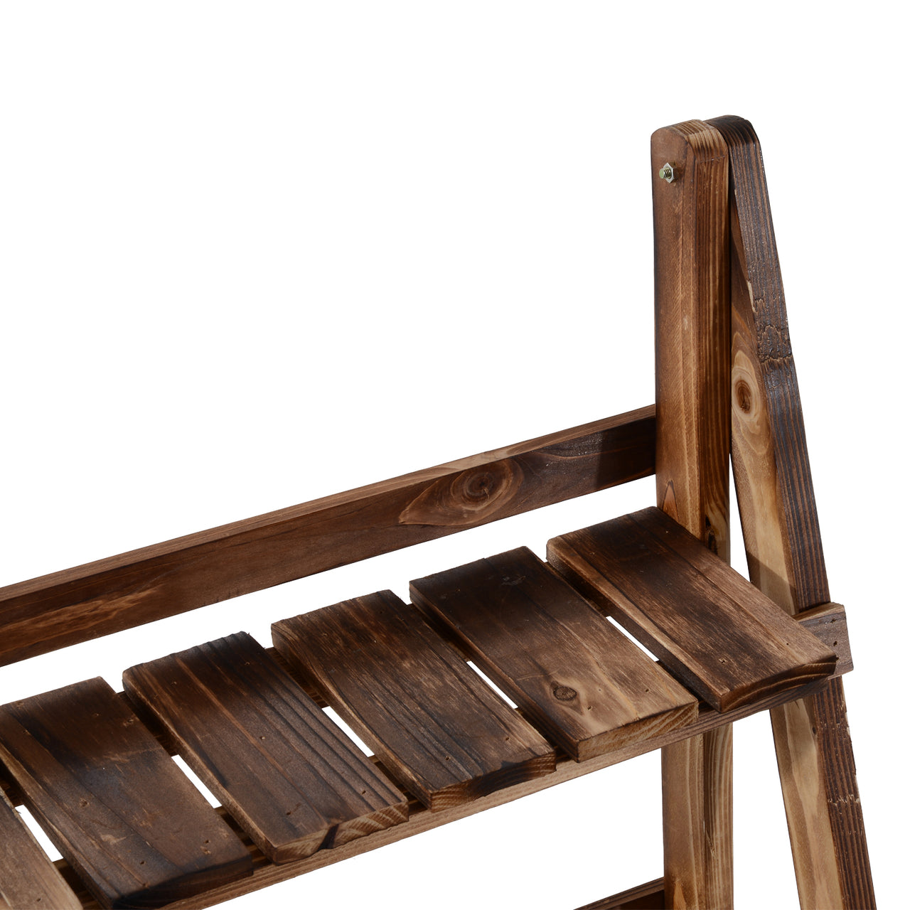 Stevig houten plantenrek met 3 treden – 60x37x93 cm voor perfecte plantpresentatie