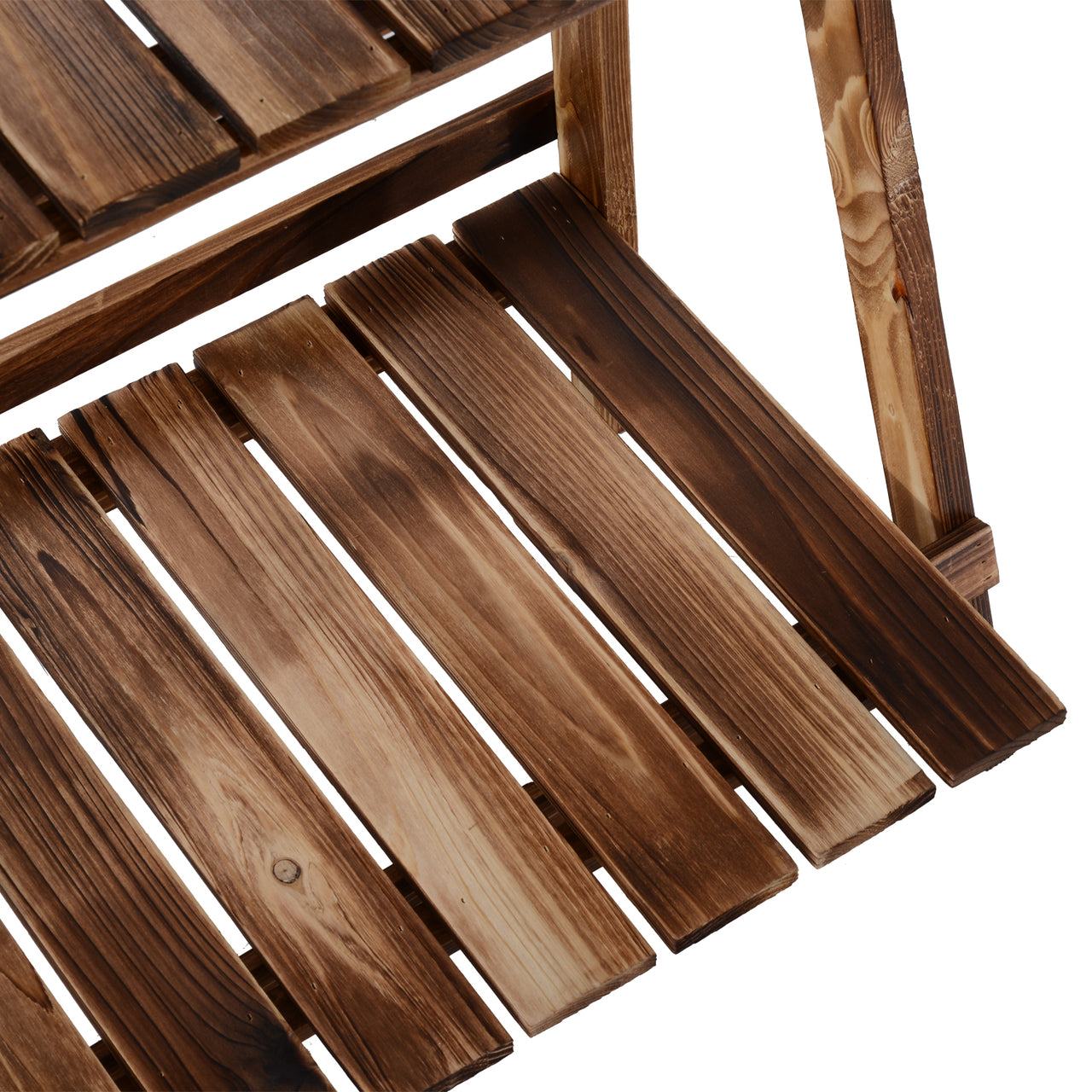 Stevig houten plantenrek met 3 treden – 60x37x93 cm voor perfecte plantpresentatie
