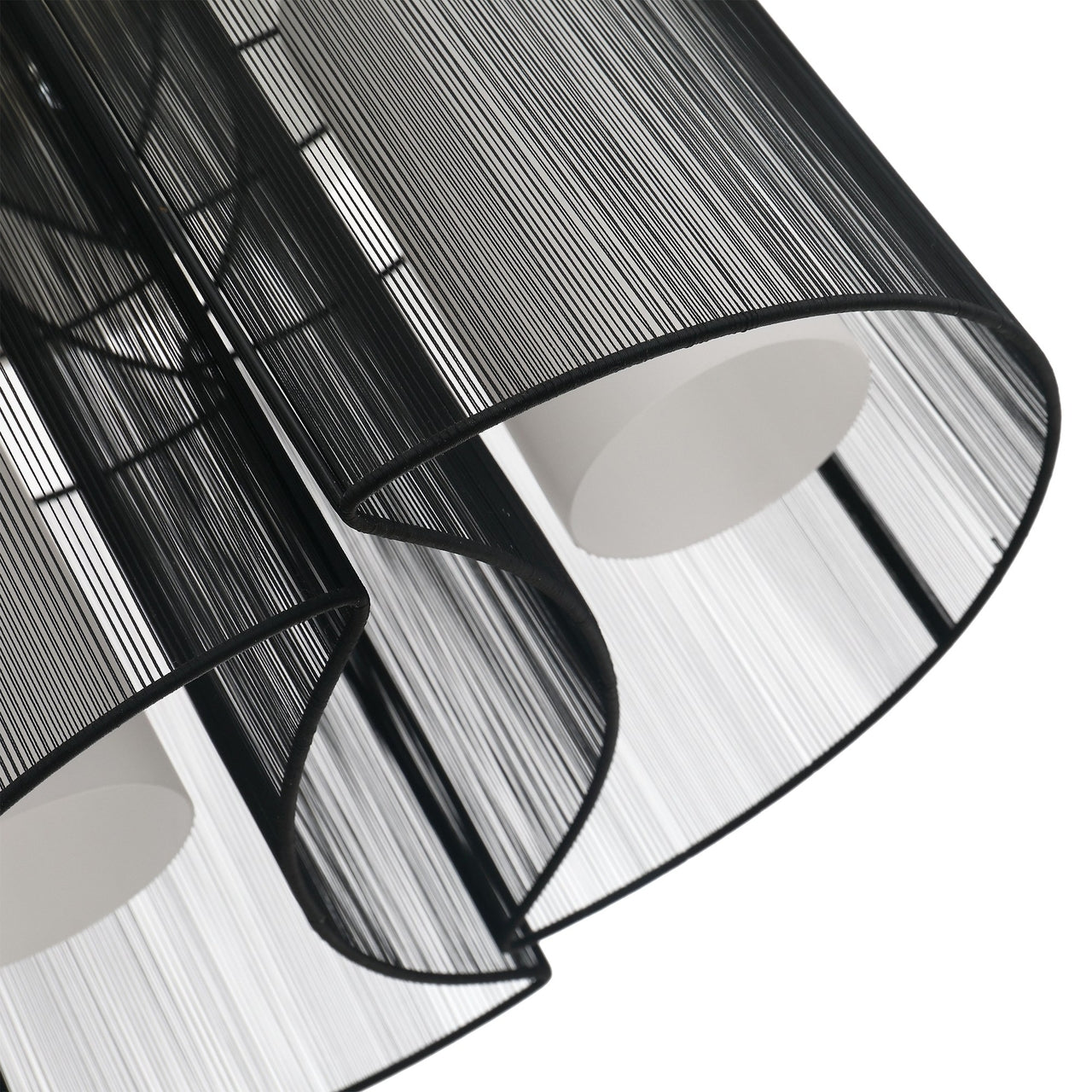 Moderne zwarte plafondlamp met 2 lichtpunten – ø47,5 x 33 cm, E27 fitting