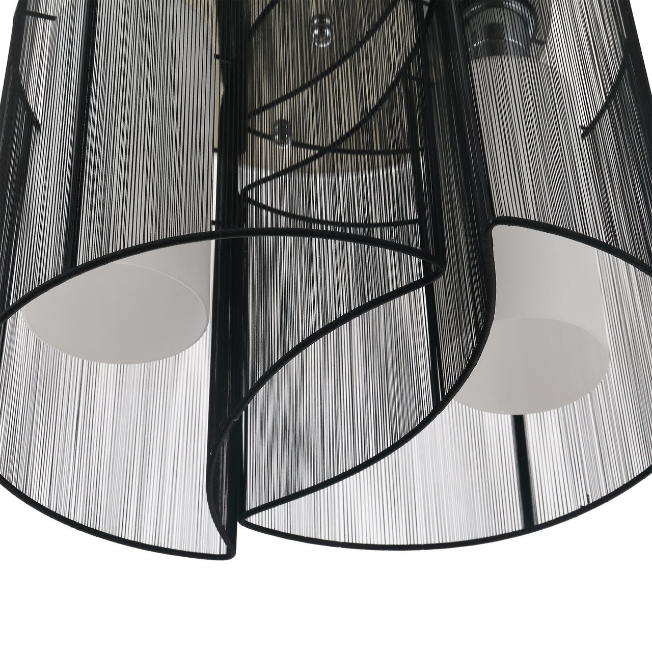 Moderne zwarte plafondlamp met 2 lichtpunten – ø47,5 x 33 cm, E27 fitting