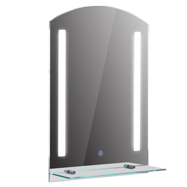 Moderne badkamerspiegel met spiegelkast en LED verlichting – 50x4x70 cm