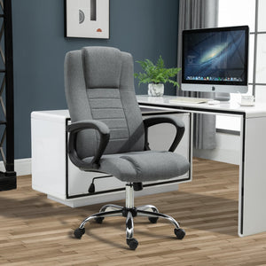 Comfortabele bureaustoel met wipfunctie – grijs, verstelbaar van 110 tot 119 cm in moderne kantooromgeving