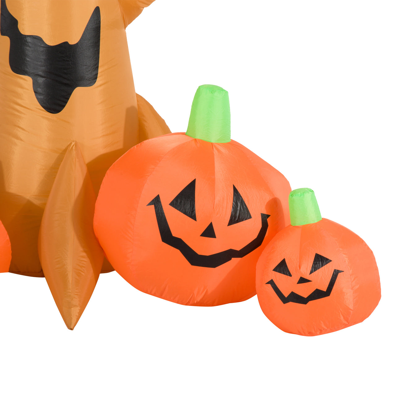 Halloween decoratie pompoen boom met verlichting opblaasbaar 240 cm