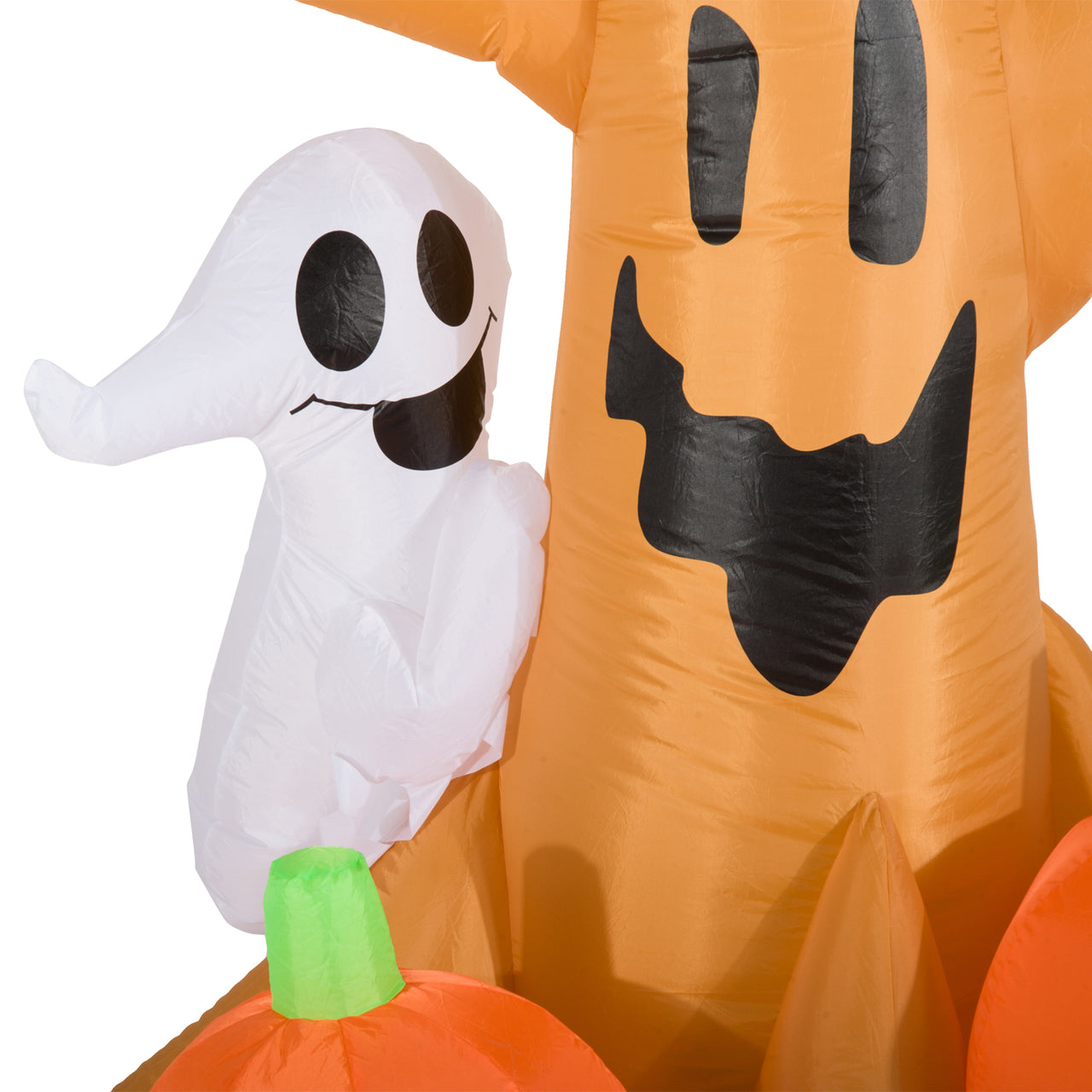 Halloween decoratie pompoen boom met verlichting opblaasbaar 240 cm