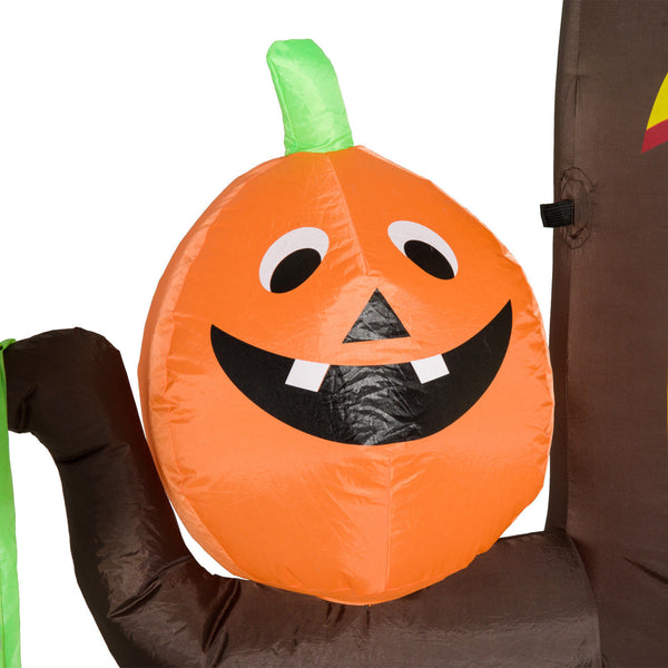 Halloween decoratie pompoen Halloween boom met sfeerverlichting 240 cm
