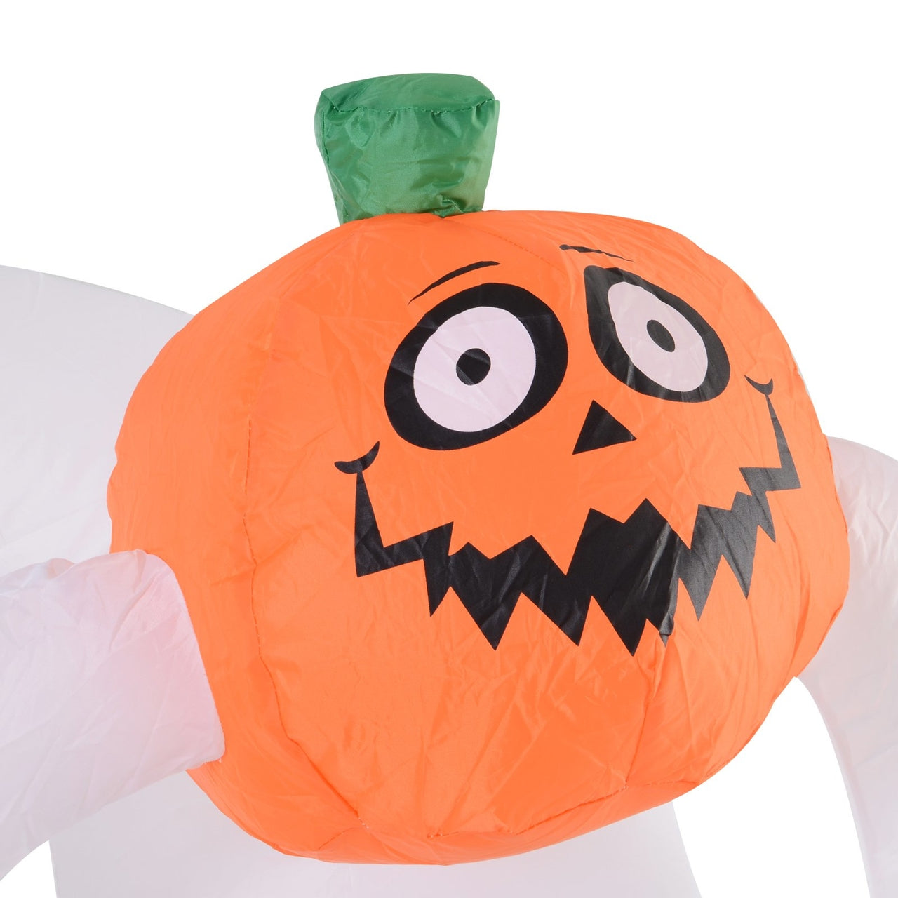 Halloween decoratie pompoen spook met sfeerverlichting opblaasbaar 180 cm