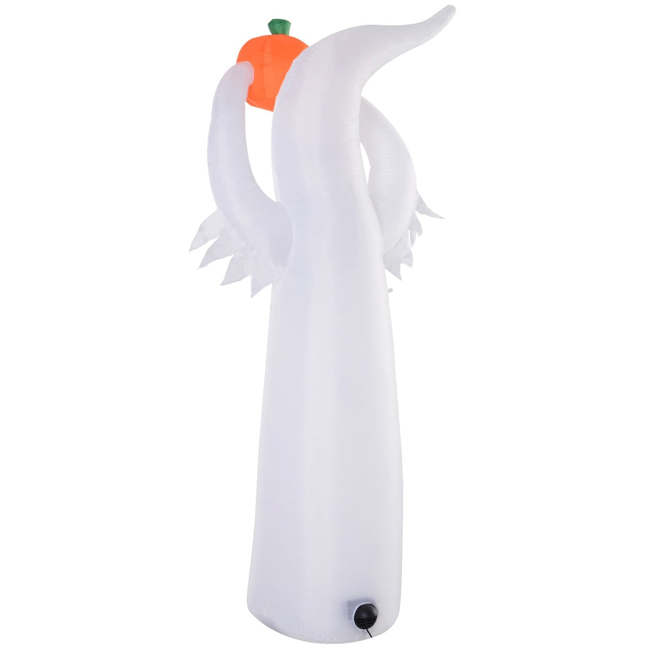 Halloween decoratie pompoen spook met sfeerverlichting opblaasbaar 180 cm