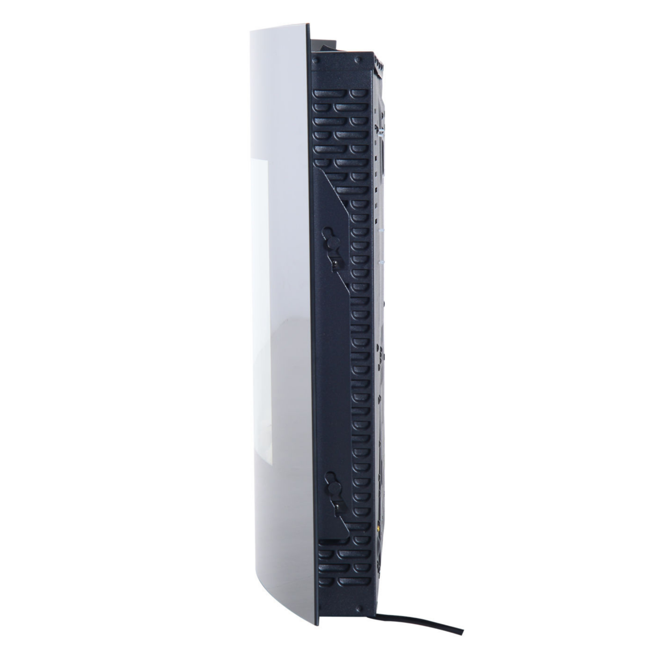 Elektrische wandhaard 1800 W zwart met thermostaat voor comfortabele warmte en sfeer