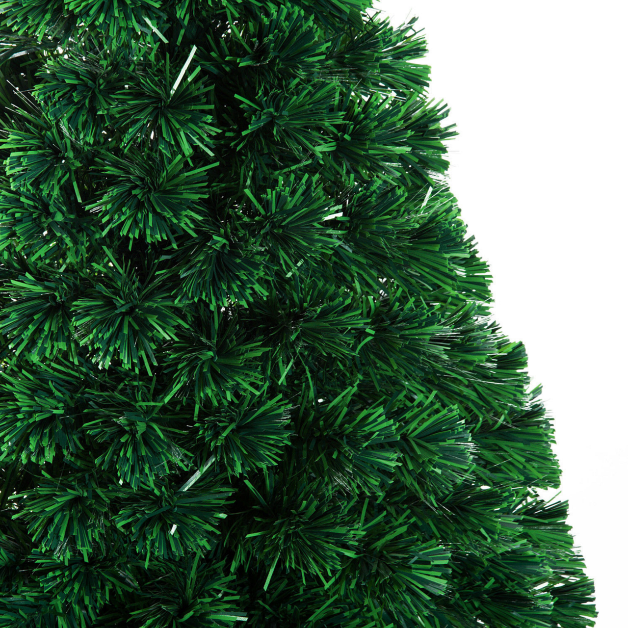 Kunstkerstboom met glasvezel verlichting en decoratie 150 cm