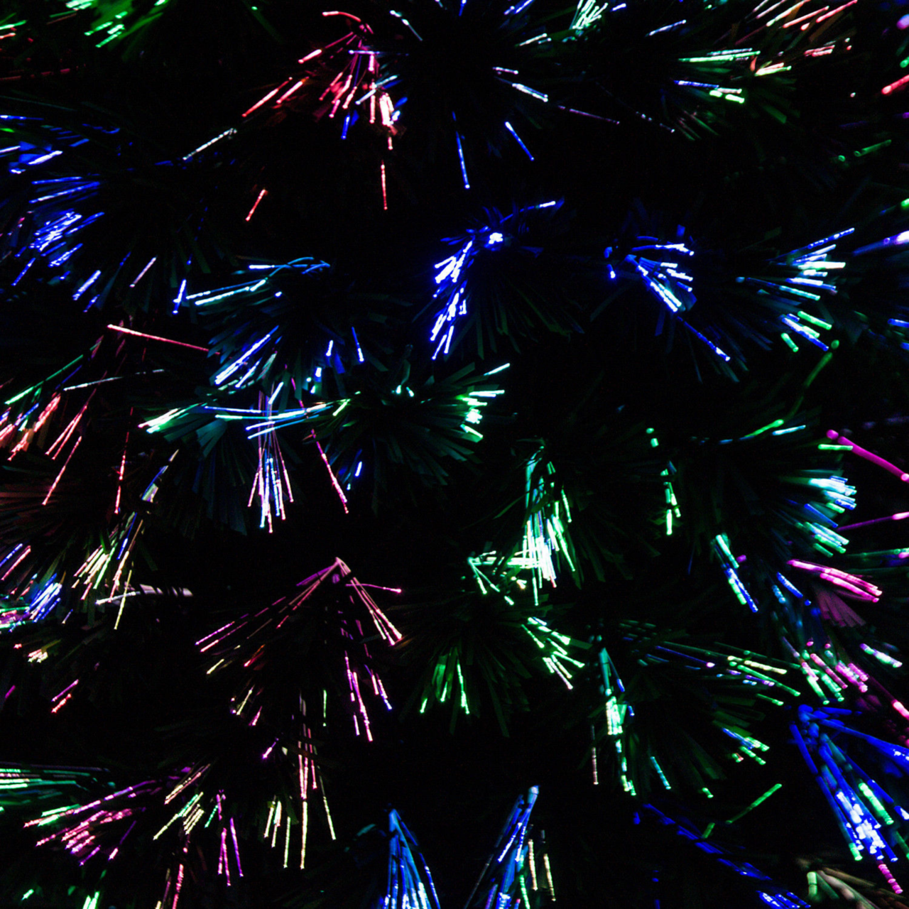 Kunstkerstboom met glasvezel verlichting en decoratie 120 cm