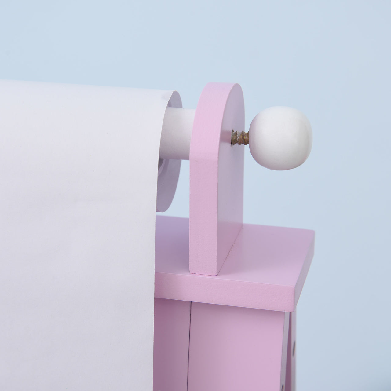 Roze tekenbord met whiteboard en krijtbord 58,5x50,5x118 cm voor creatief gebruik