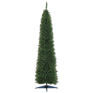 Smalle kunstkerstboom 210 cm – perfect voor kleine ruimtes met dicht naaldwerk en stevige voet voor stabiele kerstdecoratie