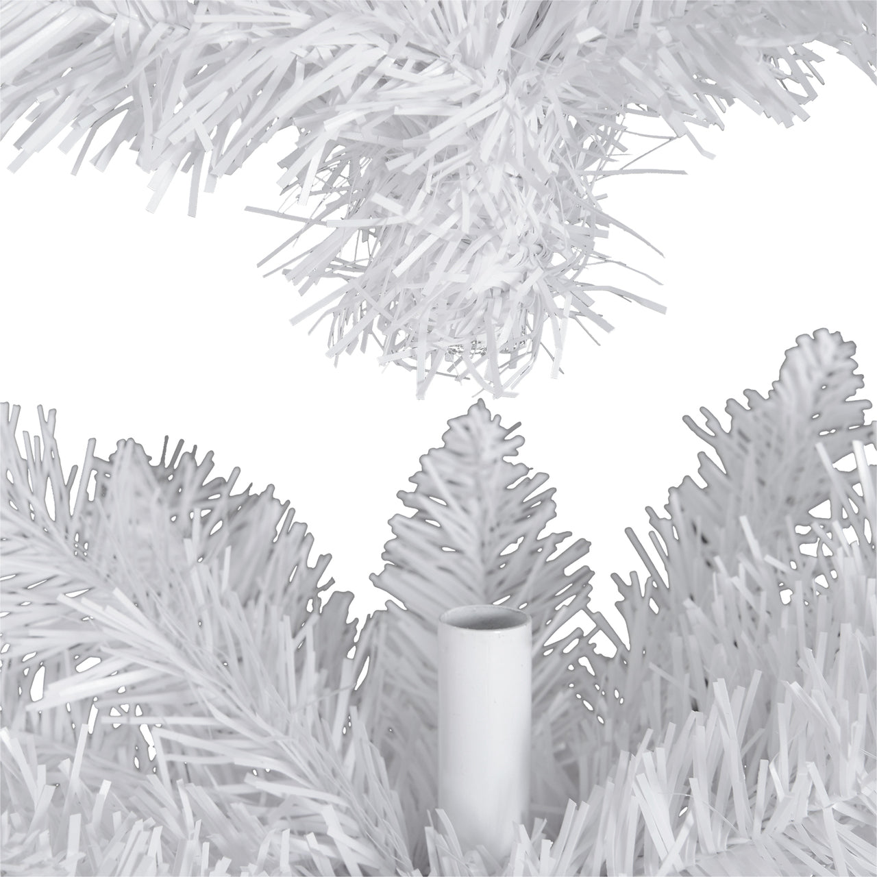 Smalle witte kunstkerstboom 180 cm voor smalle ruimtes